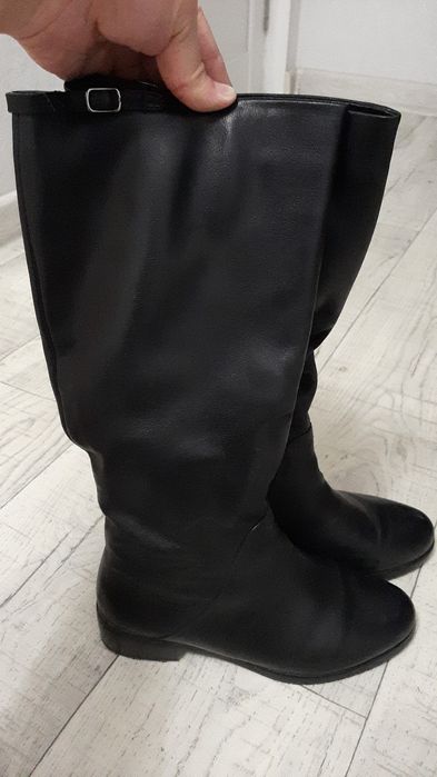 Продаю сапоги, кожа