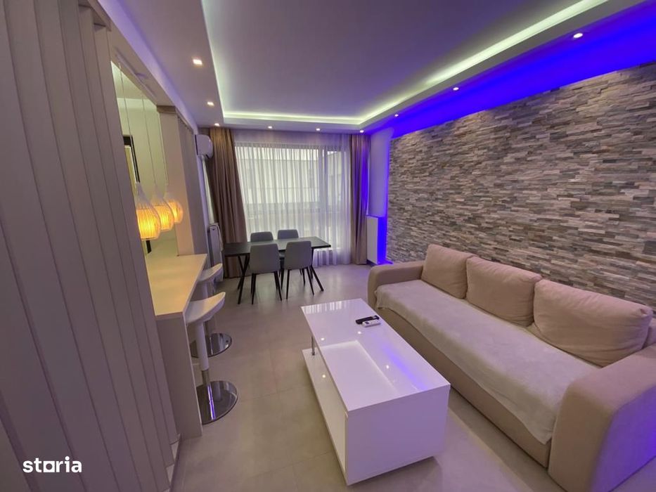 Apartament cu 2 camere de inchiriat, mobilat si utilat LUX