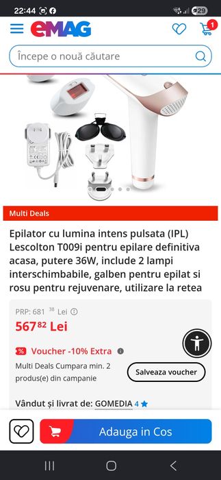 Aparat epilare definitiva ipl