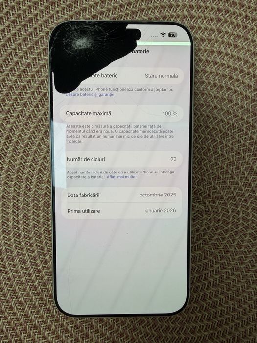 Iphone 17pro max 256gb cu garantie