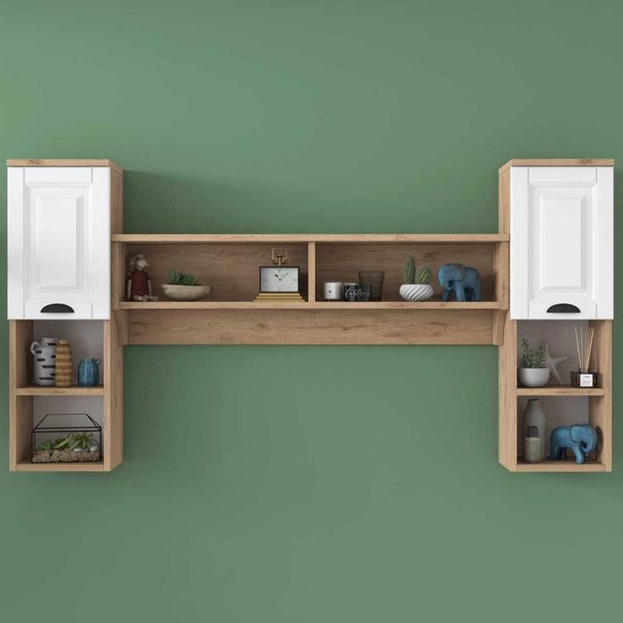 Комплект стенни шкафове Puzzle-home 2622, 178 см.