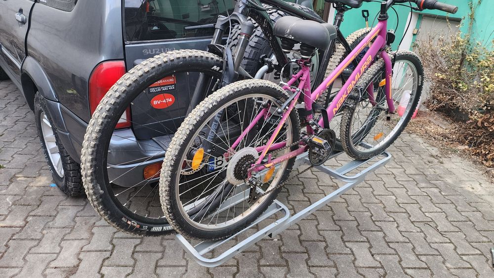 Suport 2 biciclete EUFAB auto pt cârlig