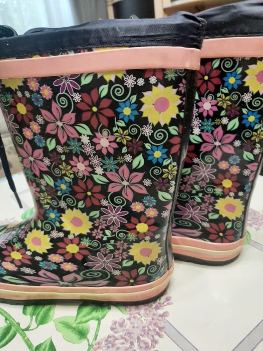 Сапожки резиновые для девочки