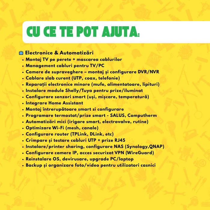 Mester Handyman Bucuresti - Electrice/Electronice, Sanitare, Gradina