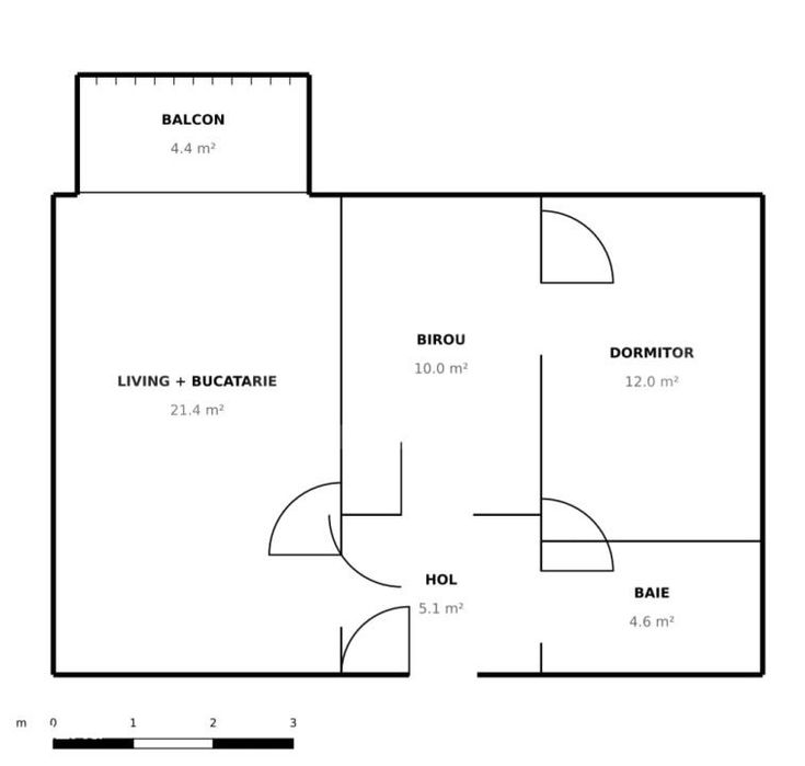 Apartament de vanzare, 63 mp, Class Park, Targoviste