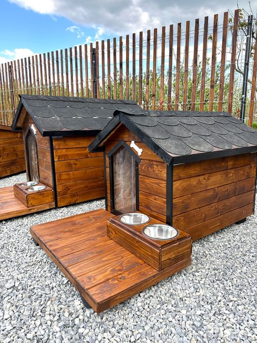 Cușcă câine clasică izolată termic - protecție iarnă-vară