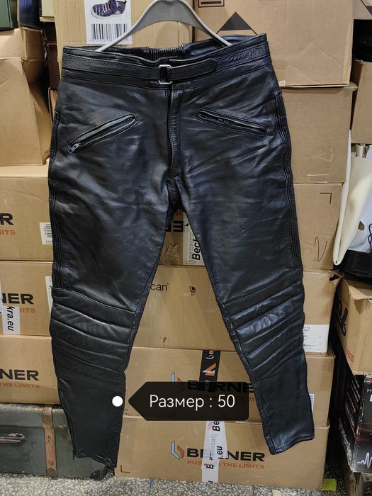 Кожени мото панталони