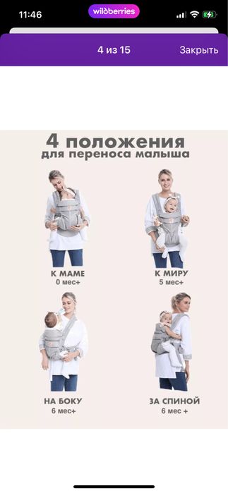 Эргорюкзак с рождения