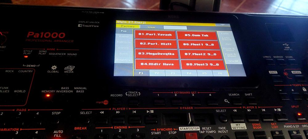 Korg pa 1000 +Kprg M3 256..