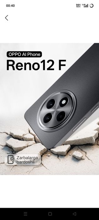 Oppo reno 12F obmen Ayfon varyantla