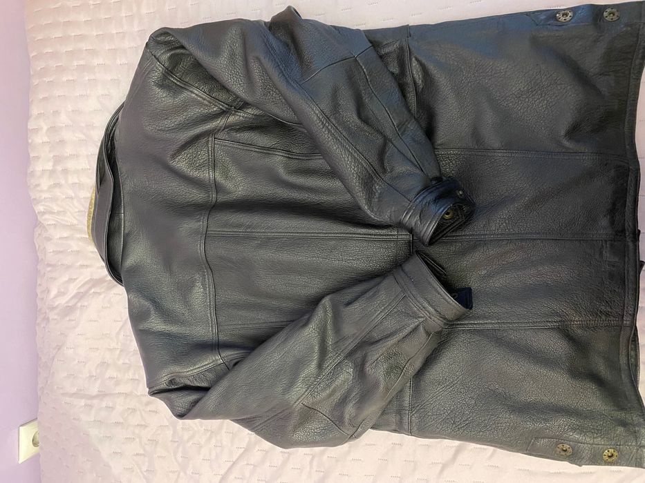 Винтидж яке от естествена кожа