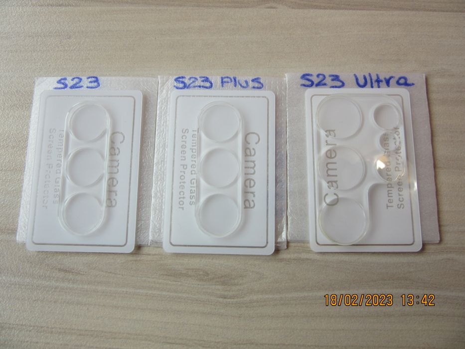 Samsung Galaxy S23 FE S23 Ultra S23+ S23 / 3D Стъклен протектор камера