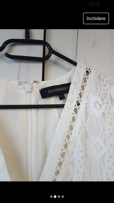 Rochiță albă dantelă