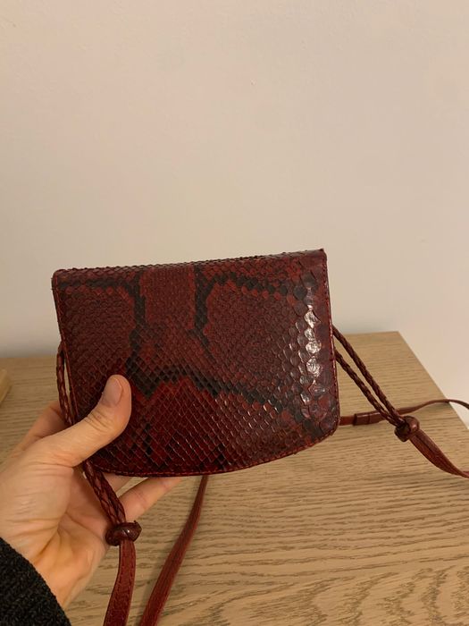 Geanta piele de șarpe autentica