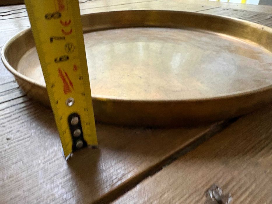 Tava mare din alama pentru servire eleganta veche antica