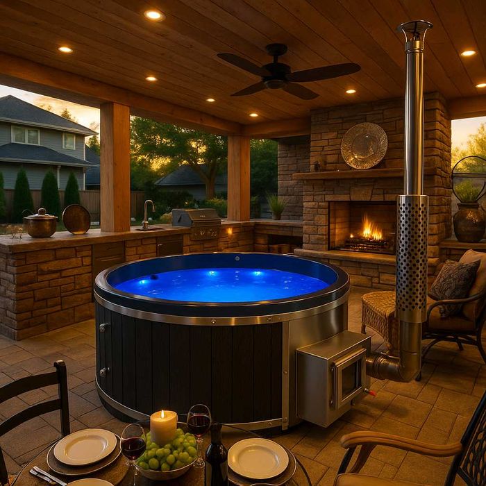 Джакузита с печка на дърва или на ток - различни модели и вариации