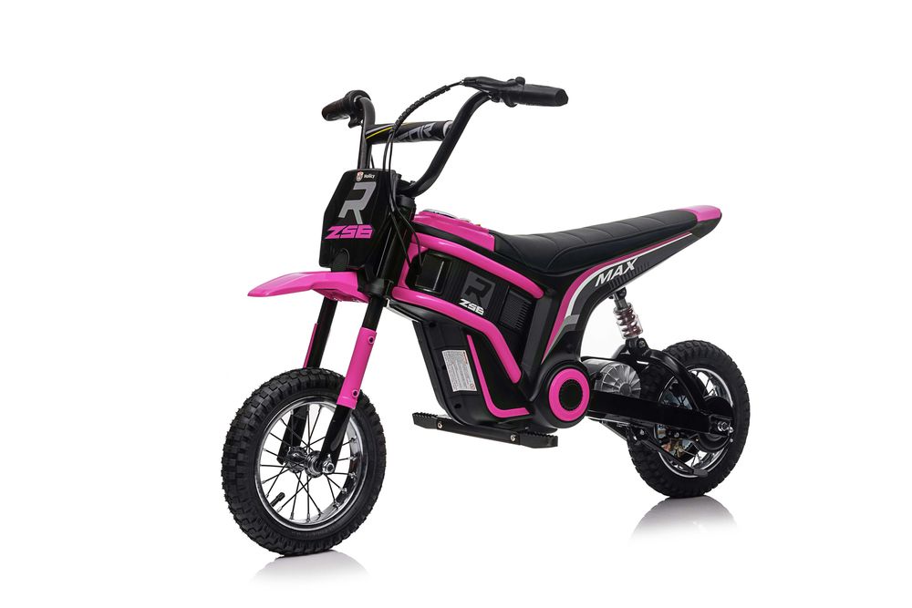 Motocicleta electrica Kinderauto Enduro 350W 24V, roti gonflabile Pink