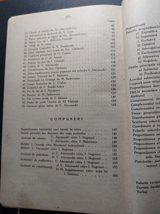 Carte veche de Limba Română anul 1929