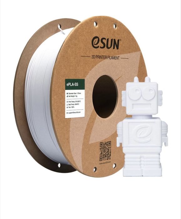 Filament eSUN Pla Alb 1.75 mm 1kg nou, la cutie