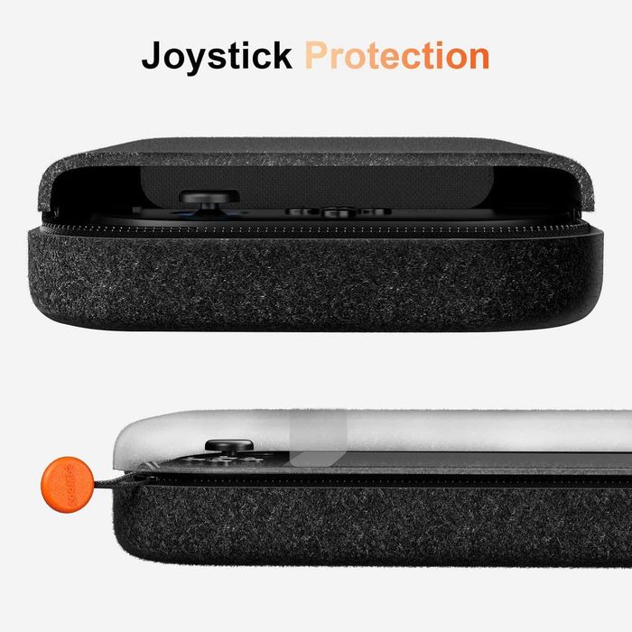 COOWPS Тънък калъф за Nintendo Switch 2 (2025), твърда обвивка, черен