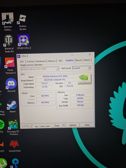 Продается видеокарта Gtx 1650 4gb