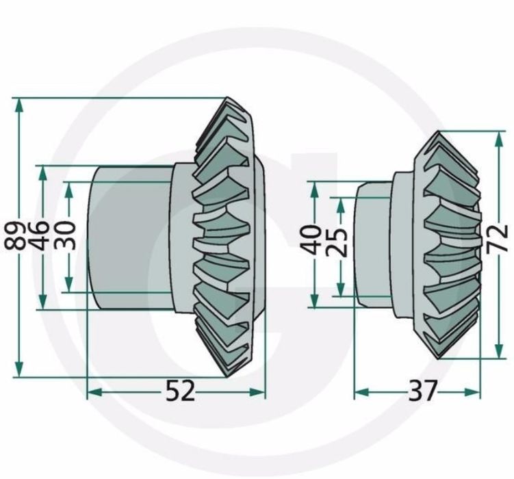 Pinioane cositoare elicoidale deutz fahr potingher km22 km24