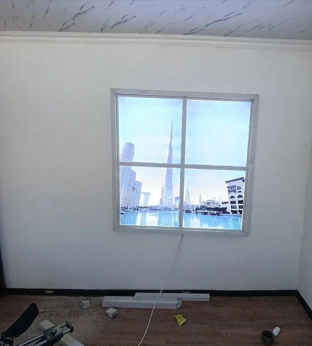 Фальш окна. Светильник