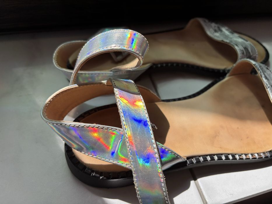 Дамски сандали ествествена кожа