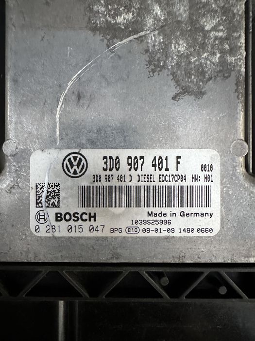 Calculator / Ecu motor VW Phaeton 3.0 TDI : 3D0907401F