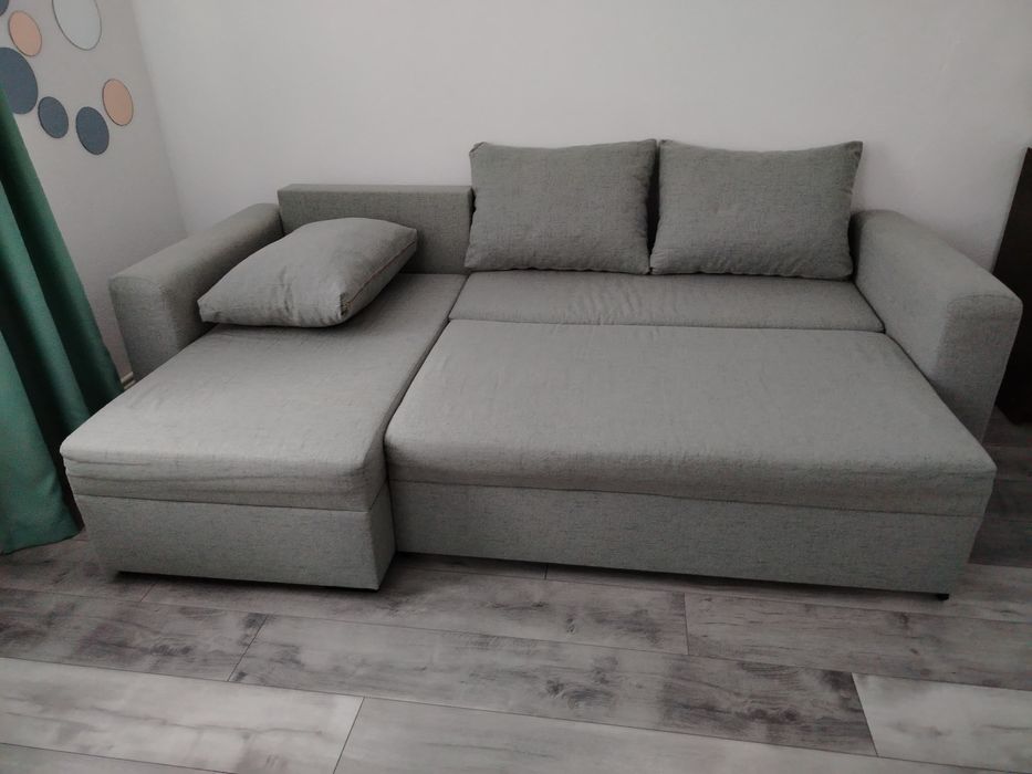 Coltar living extensibil cu ladă depozitare
