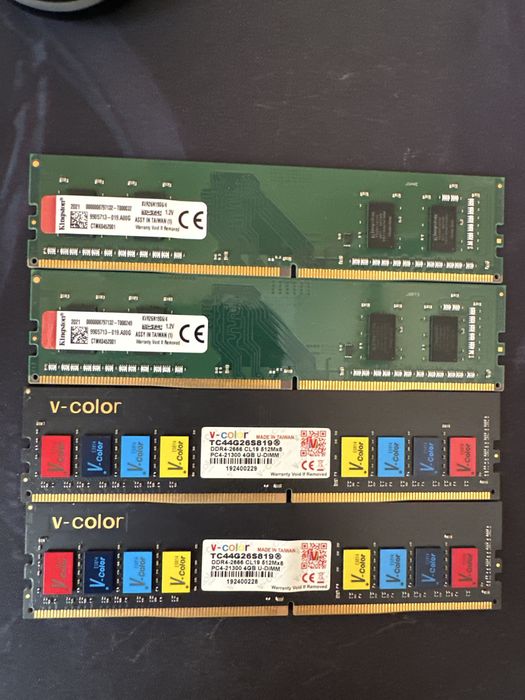 Оперативная память Ddr4 2 x 4 gb
