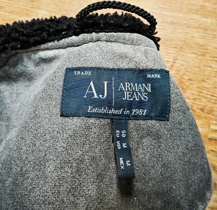 Armani Jeans Еко Кожа Мъжко Ретро vintage Яке размер EU 50 / L