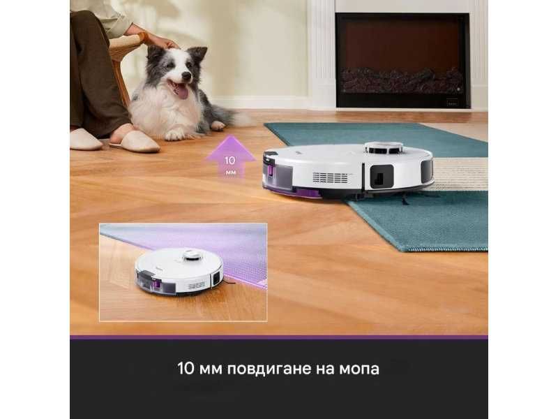 Робот Прахосмукачка с AI Навигация EUREKA E20 Plus, 8000 Pa, Бял