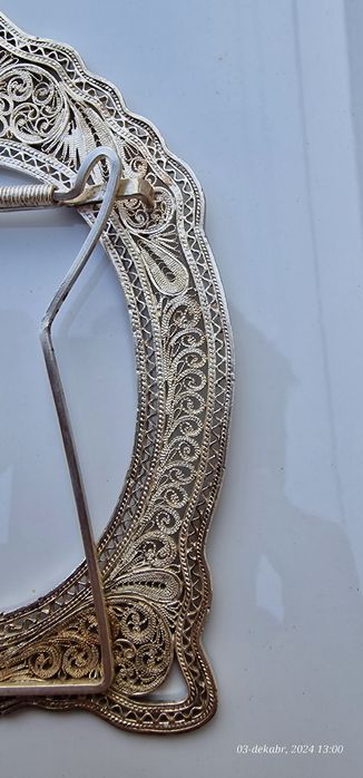 Подставка для фотографий. Серебро,100% ручной работы, в идеальном сост