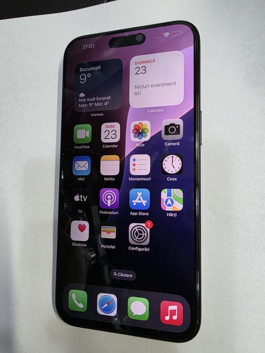 iPhone 15 Pro Max Black 256GB Liber de retea Stare IMPECABILA