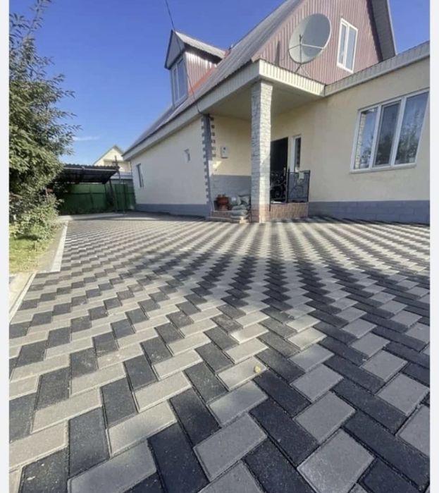 Укладка брусчатка, бордюр