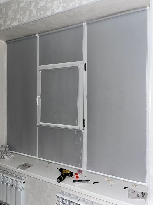 Ролл шторы, день и ночь.