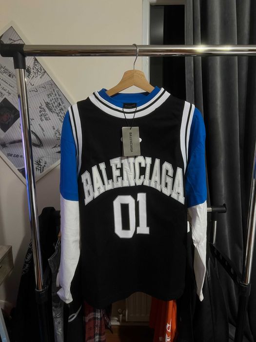 Vand tricou Balenciaga NFL Albastru