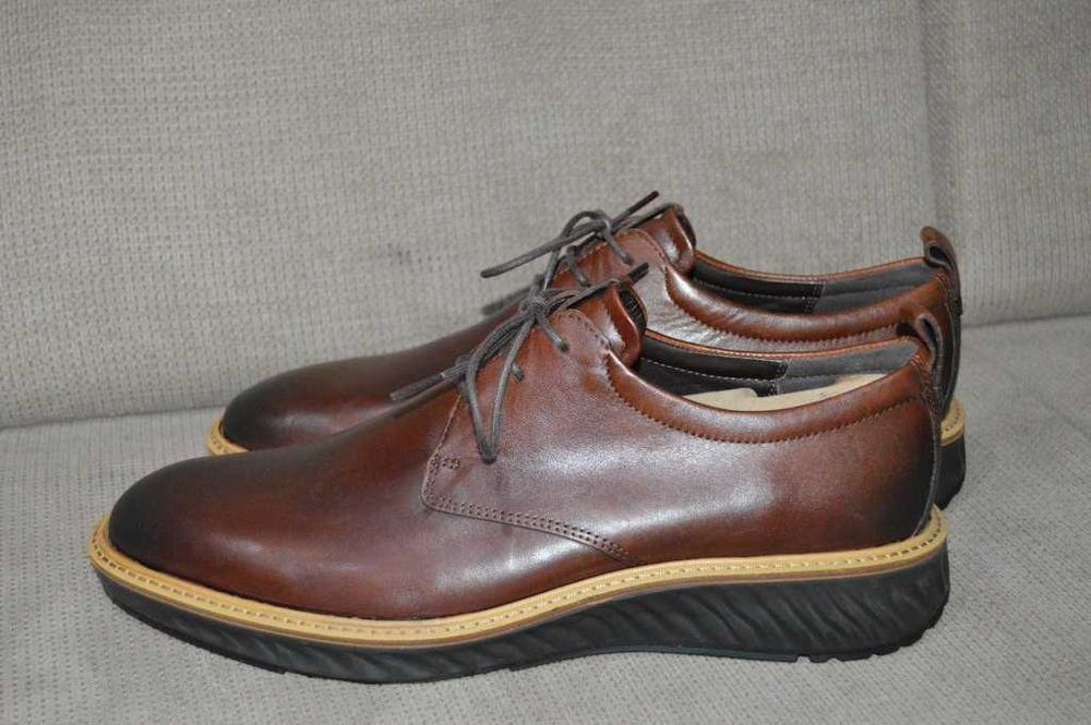 Pantofi ECCO S.T.1 Hybrid Piele Premium – Maro Cognac – Mărimea 44 – Noi