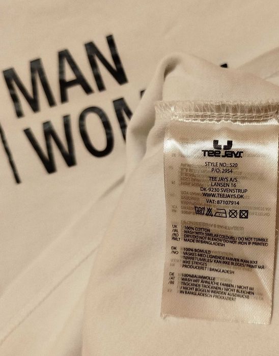 тениска от плътен памук- унисекс