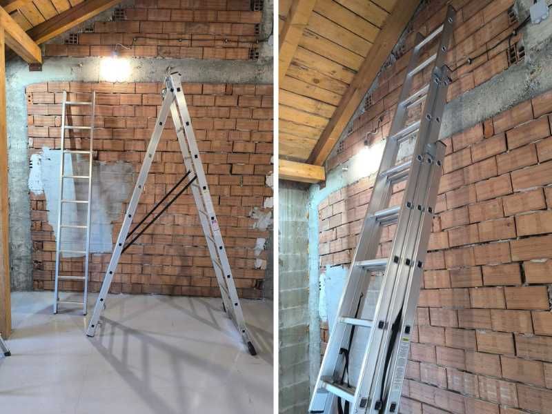 Стълба алуминиева  секционна 3х9 6,44м