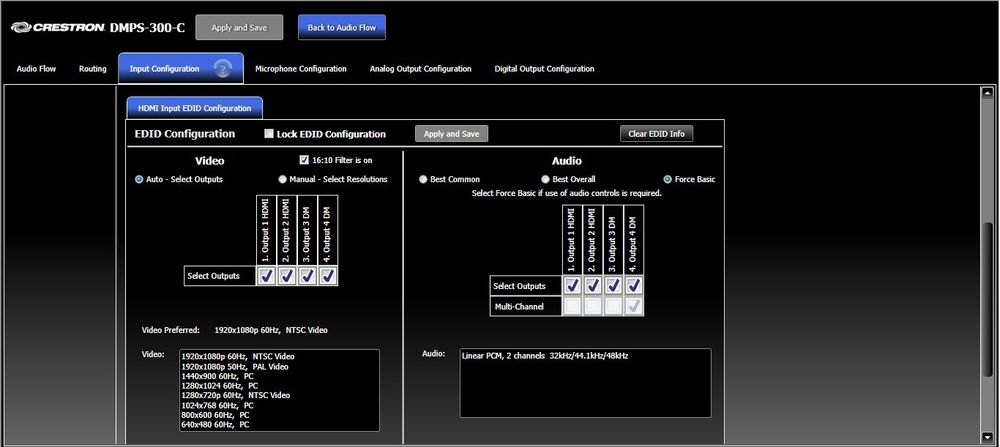 Crestron DMPS300 + 2 DM-RMC-SCALER-C