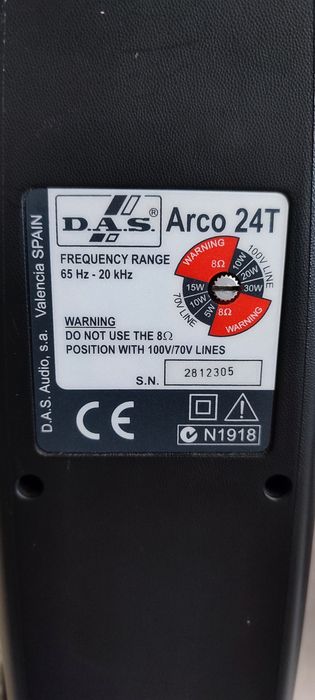 Boxe  Pasive Das Arco 24T