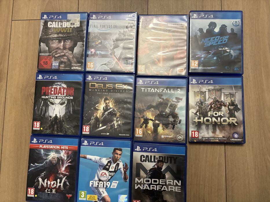 Продавам колекция от оригинални игри за PS4