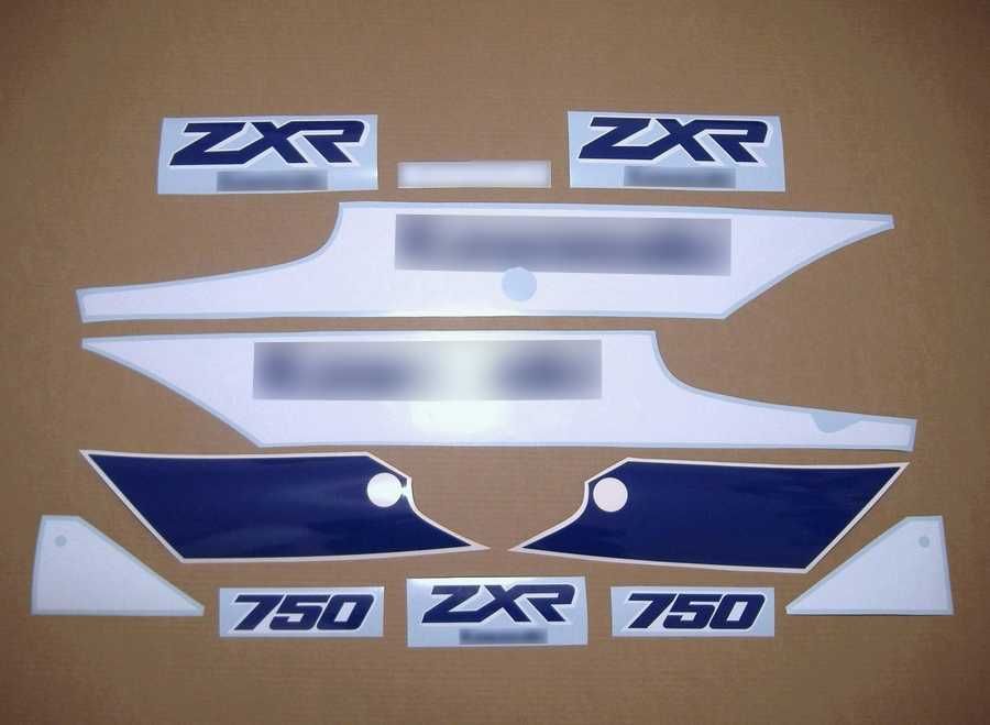Стикери Kawasaki ZXR 750 1989г.-1994г. лепенки кавазаки зхр zx-7