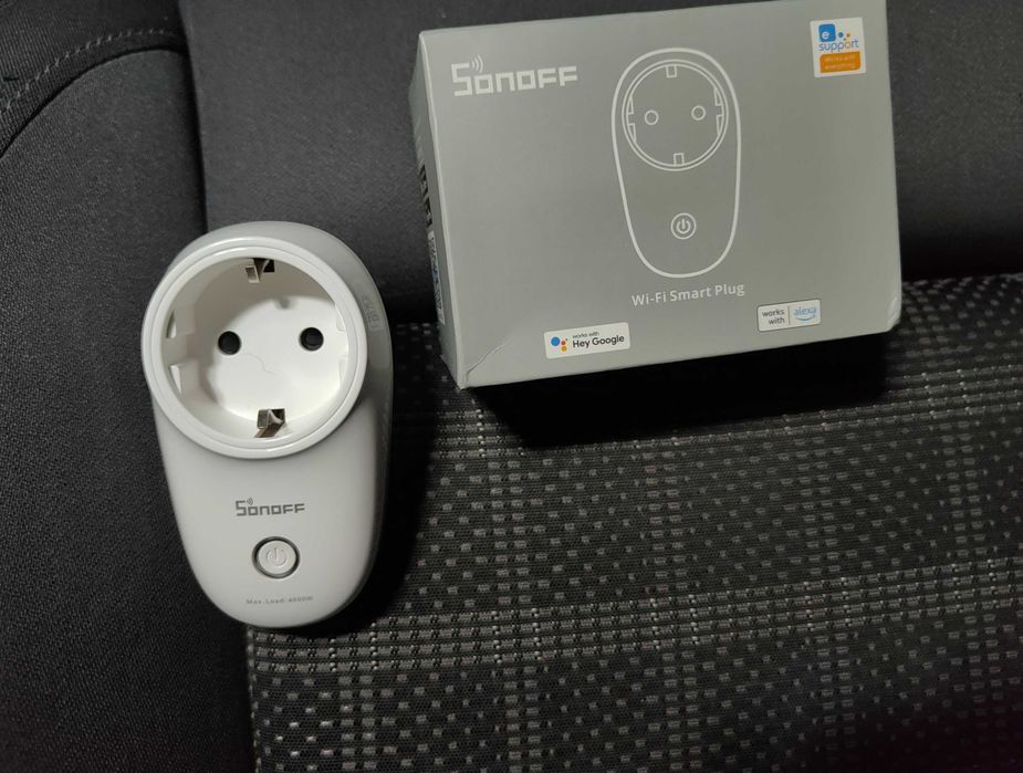 Priză smart Sonoff Wi-Fi, merge cu Alexa și Google