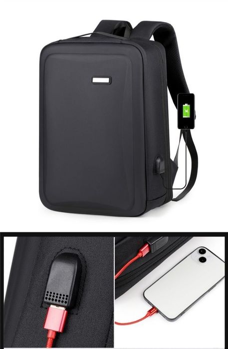 мужской рюкзак для ноутбука с твердым корпусом, ударостойкий, водонепр
