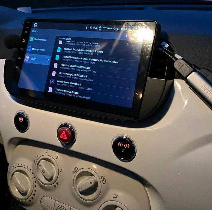 Fiat 500 мултимедия Android GPS навигация