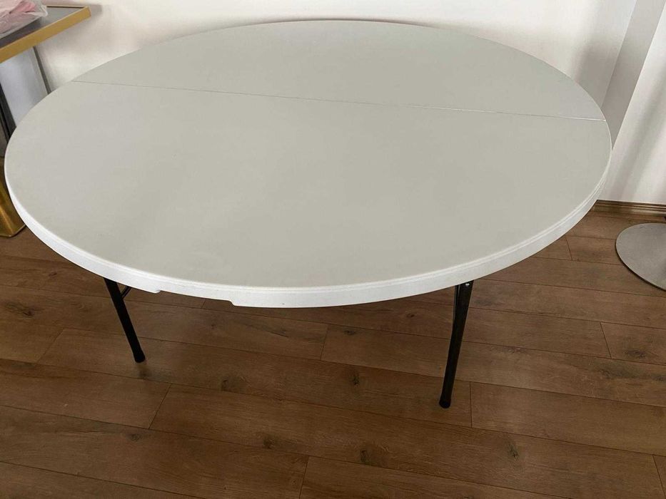 Masa rotunda blat intreg, HDPE D150 cm 8-10 persoane, evenimente