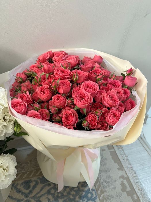 Кустовые розы. Букет. Цветы